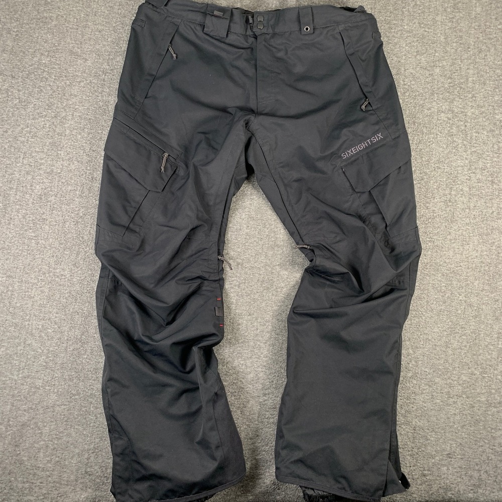 686 Everywhere Pants Men 2XL Smarty 3 in 1 Cargo Black Snowboarding Ski Hiking